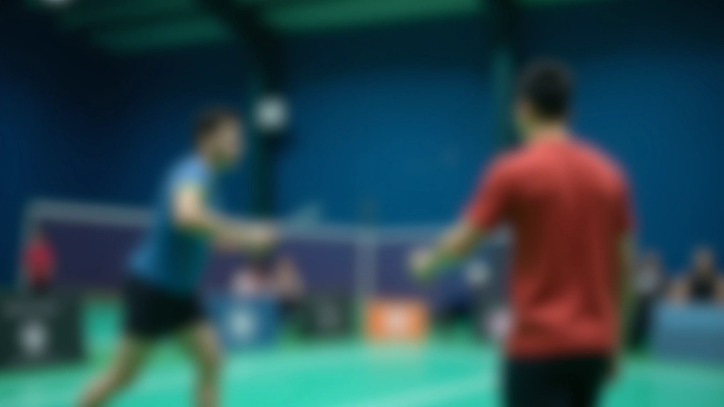 مدرب بادمنتون يوضح الحركة الصحيحة للاعب في الملعب